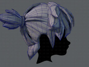 3d hair style for boy v26 3D Model