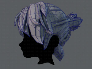 3d hair style for boy v26 3D Model