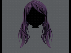 3d hair style for girl v27 3D Model