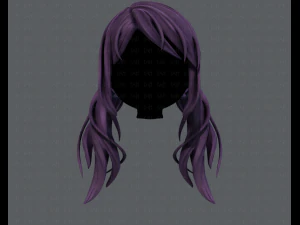 3d hair style for girl v27 3D Model