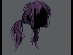 3d hair style for girl v27 3D Model