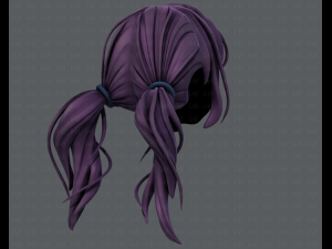 3d hair style for girl v27 3D Model