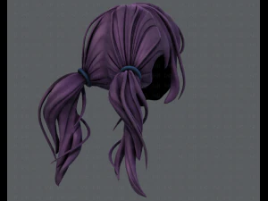 3d hair style for girl v27 3D Model