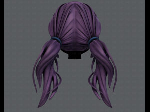 3d hair style for girl v27 3D Model