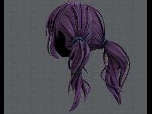 3d hair style for girl v27 3D Model