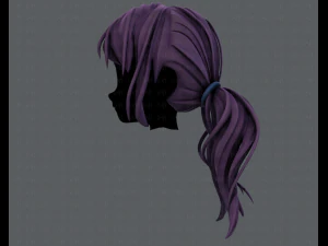 3d hair style for girl v27 3D Model