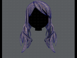 3d hair style for girl v27 3D Model