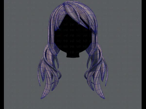 3d hair style for girl v27 3D Model