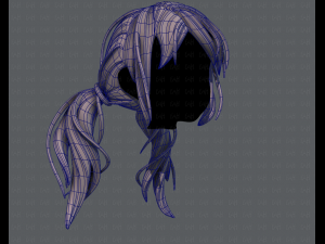 3d hair style for girl v27 3D Model