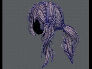 3d hair style for girl v27 3D Model
