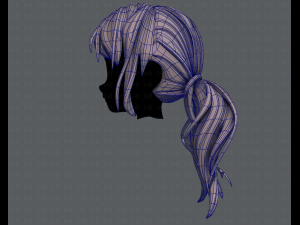 3d hair style for girl v27 3D Model