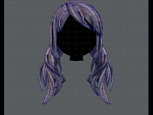 3d hair style for girl v27 3D Model