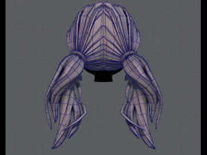 3d hair style for girl v27 3D Model