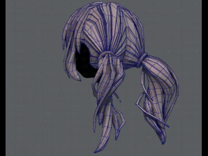 3d hair style for girl v27 3D Model