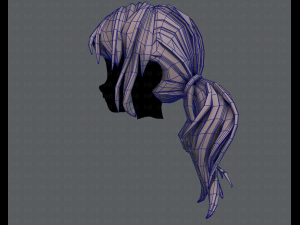 3d hair style for girl v27 3D Model