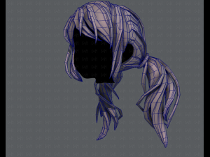 3d hair style for girl v27 3D Model