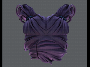 3d hair style for girl v27 3D Model