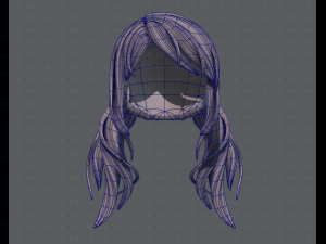 3d hair style for girl v27 3D Model