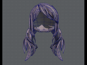 3d hair style for girl v27 3D Model
