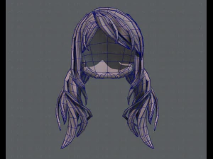 3d hair style for girl v27 3D Model