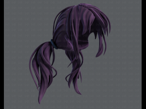 3d hair style for girl v27 3D Model
