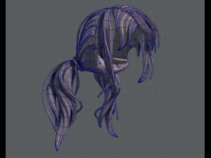 3d hair style for girl v27 3D Model