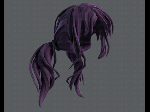 3d hair style for girl v27 3D Model