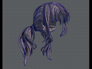 3d hair style for girl v27 3D Model