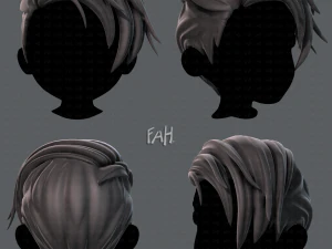 Acconciatura 3d per ragazzo v27 Modello 3D