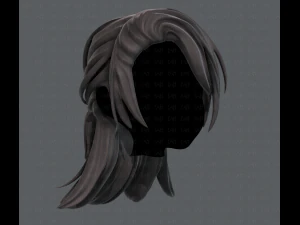 3d hair style for girl v28 3D Model