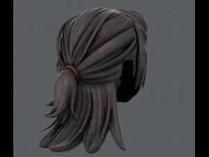 3d hair style for girl v28 3D Model