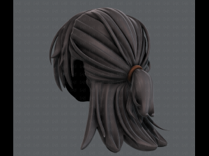 3d hair style for girl v28 3D Model
