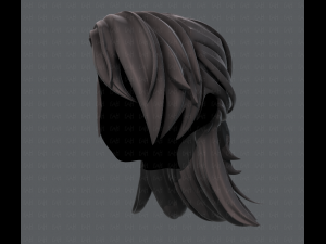 3d hair style for girl v28 3D Model