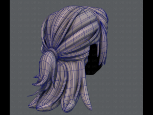 3d hair style for girl v28 3D Model