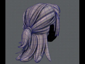 3d hair style for girl v28 3D Model