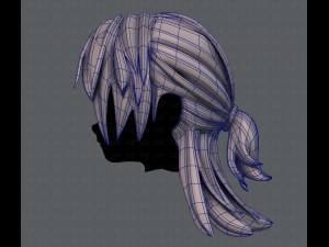 3d hair style for girl v28 3D Model
