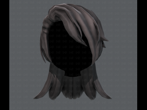3d hair style for girl v28 3D Model