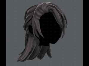 3d hair style for girl v28 3D Model