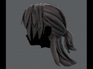 3d hair style for girl v28 3D Model