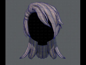 3d hair style for girl v28 3D Model