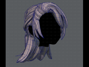 3d hair style for girl v28 3D Model