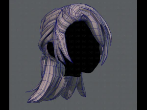 3d hair style for girl v28 3D Model