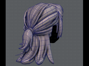 3d hair style for girl v28 3D Model