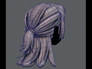 3d hair style for girl v28 3D Model