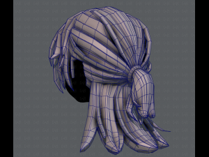 3d hair style for girl v28 3D Model