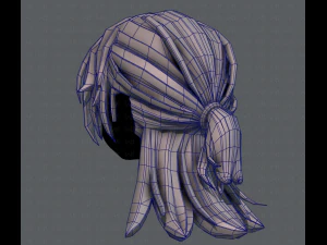 3d hair style for girl v28 3D Model