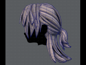 3d hair style for girl v28 3D Model