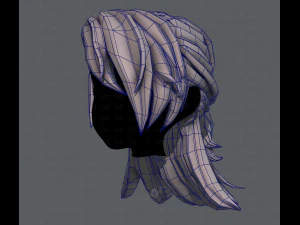 3d hair style for girl v28 3D Model