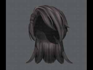 3d hair style for girl v28 3D Model