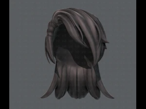 3d hair style for girl v28 3D Model